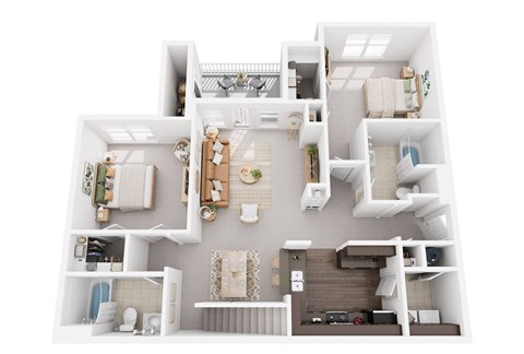 3D floor plan Loft